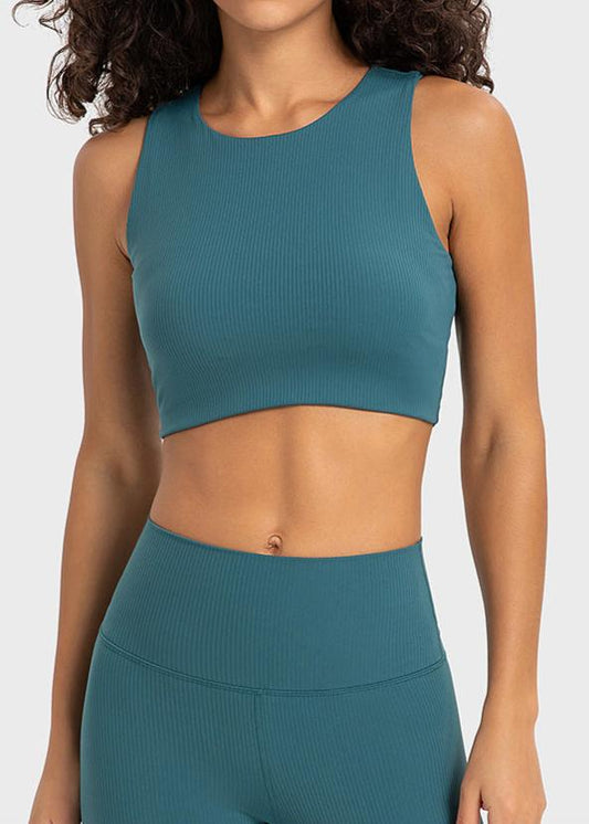 Base Crop Top Teal