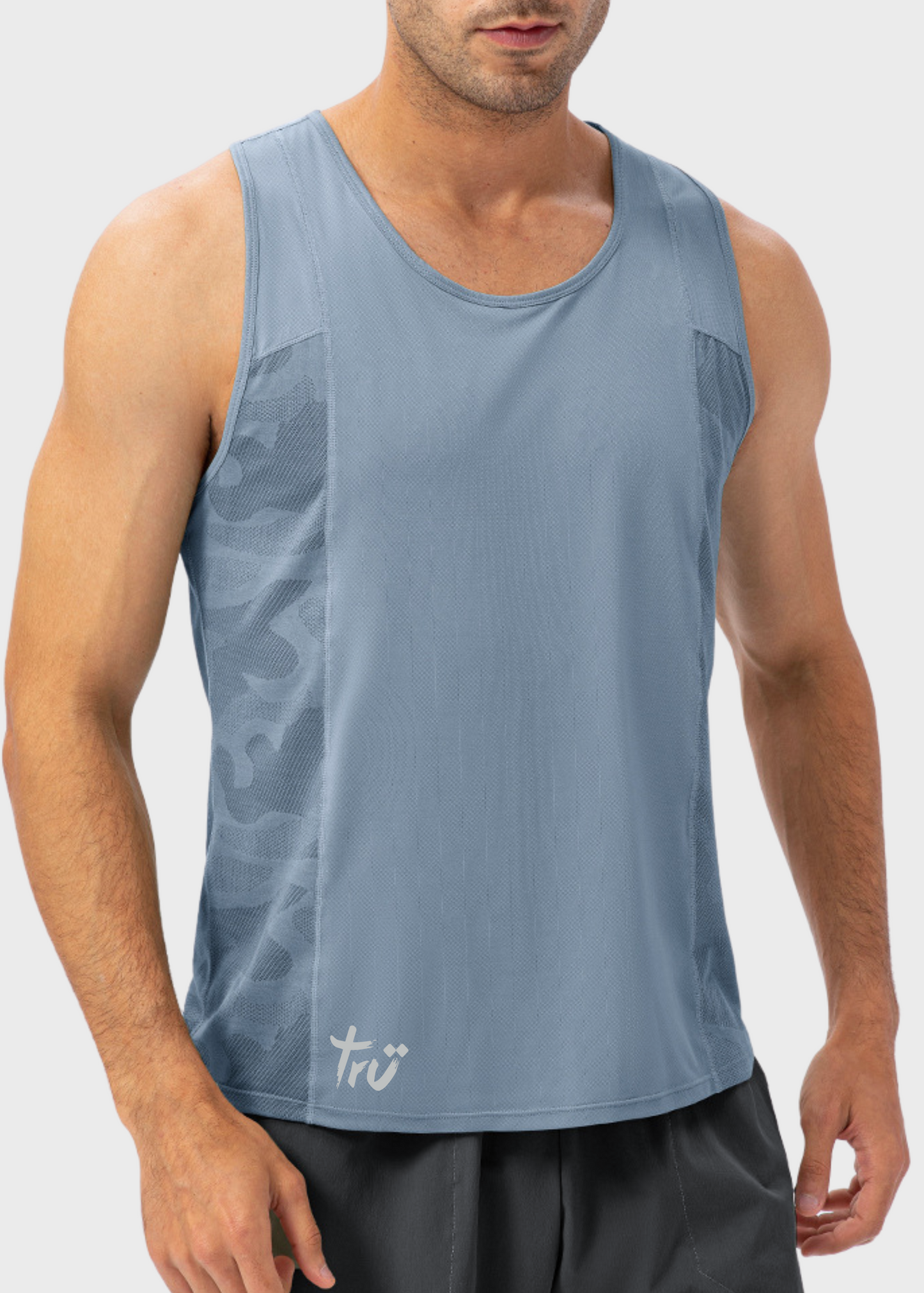 Ares Men's Tank Blue Steel