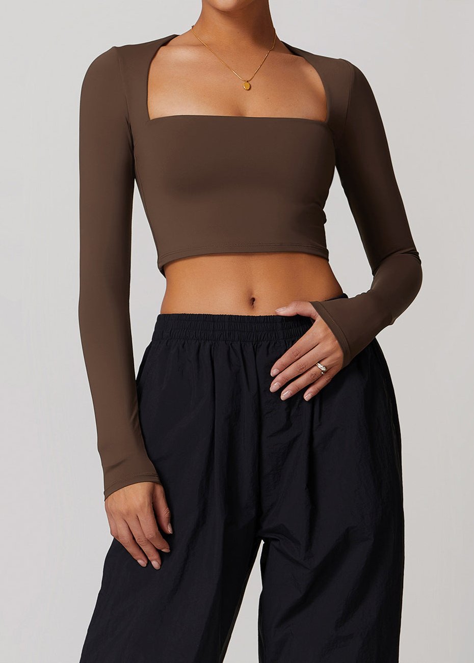 Sweetheart Crop Top Cocoa